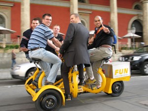 rent a conference bike at pedalhelden.de in munich