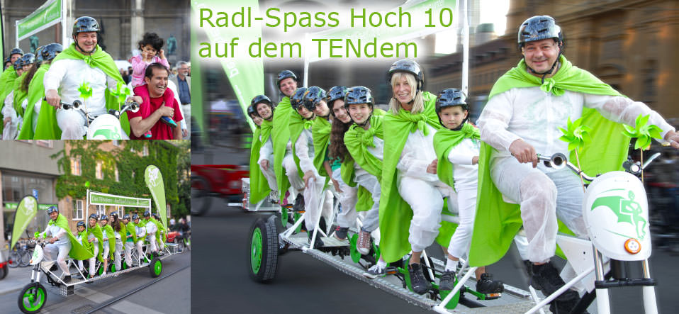 Das TENdem bei der Radlnacht in München